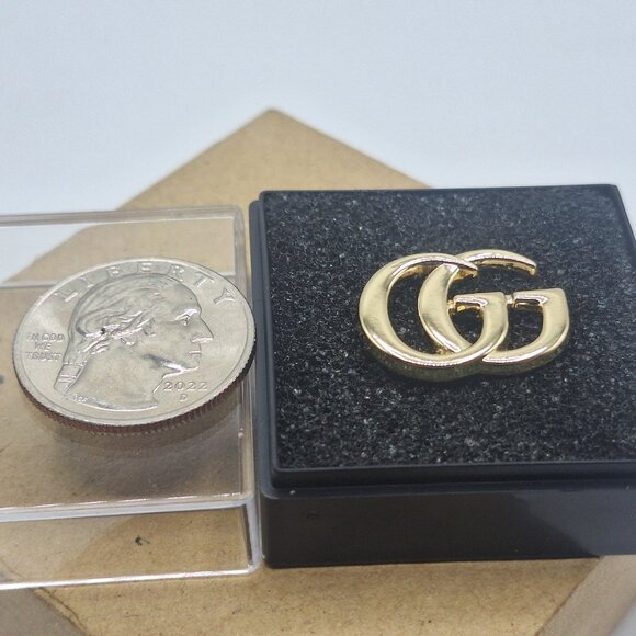 Small Vintage Gucci Interlocking G Tie Tack Pin Brooch - Picture 4 of 8